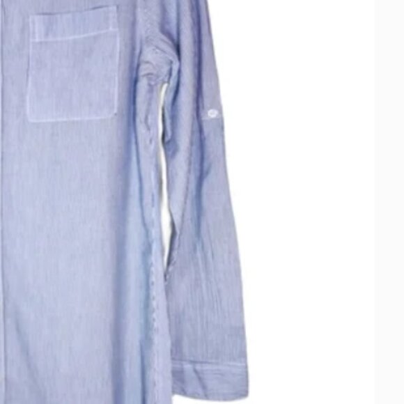 Japna Women Blue Long Sleeve Button-Down Shirt - Picture 7 of 7